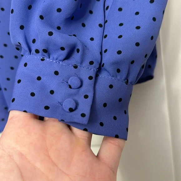 ELLE polka-dot long sleeve blouse - Picture 6 of 8